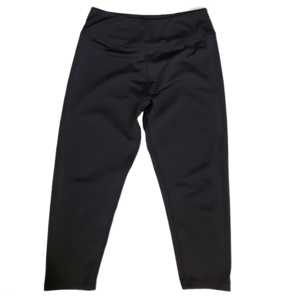 Earth Yoga Womens Black Pull On Cropped Leggings L